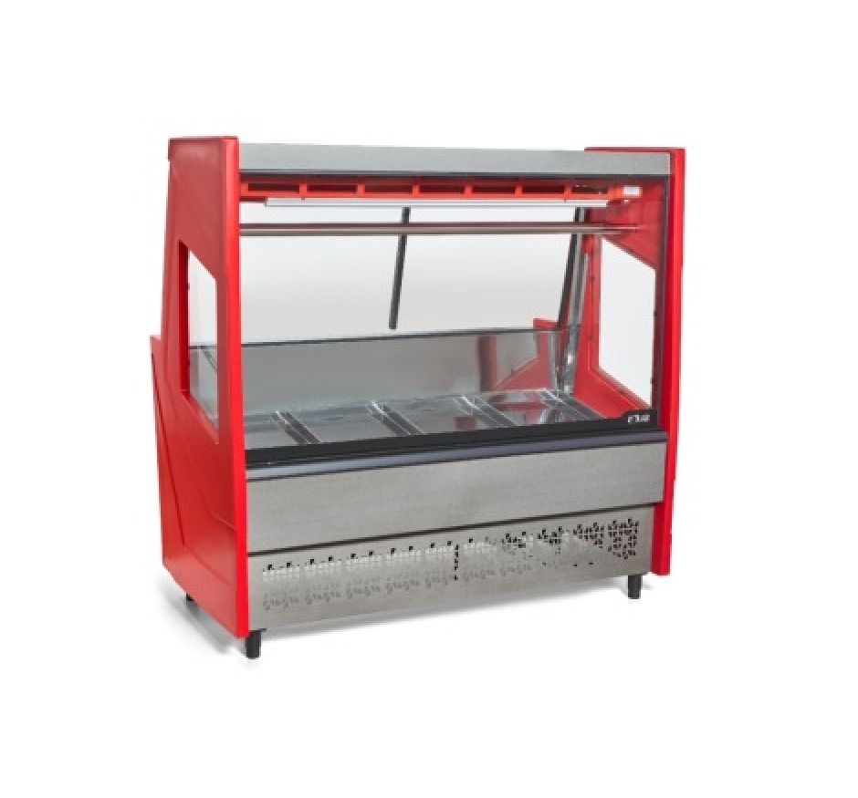 Balcão de Açougue Luxo 1,5M Polar Vermelho PECR 150 127v