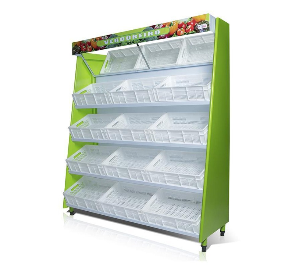 Vitrine Natural Hortifrutícola Polar 1,90M 12 Caixas VASCA-190-VD