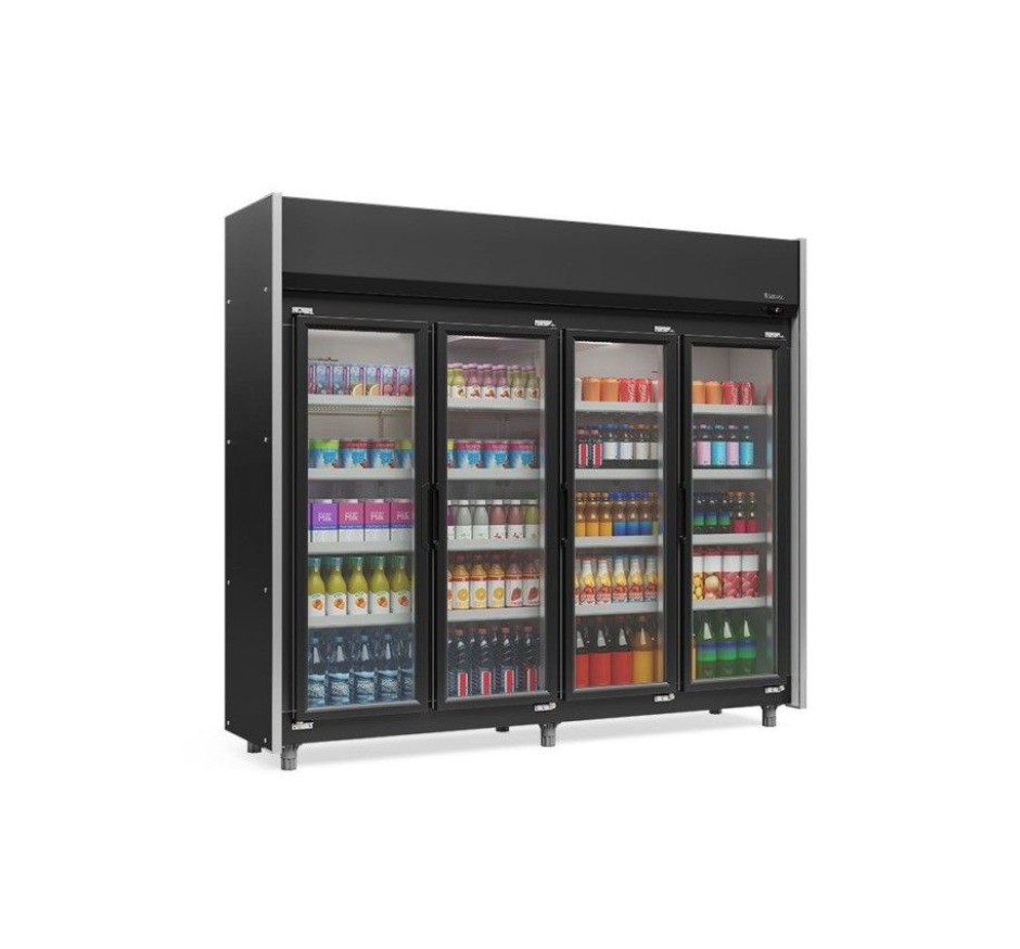 Expositor Refrigerado Gelopar Auto Serviço 1580L 4P Portas 2,39m GEAS-4P PR-127v