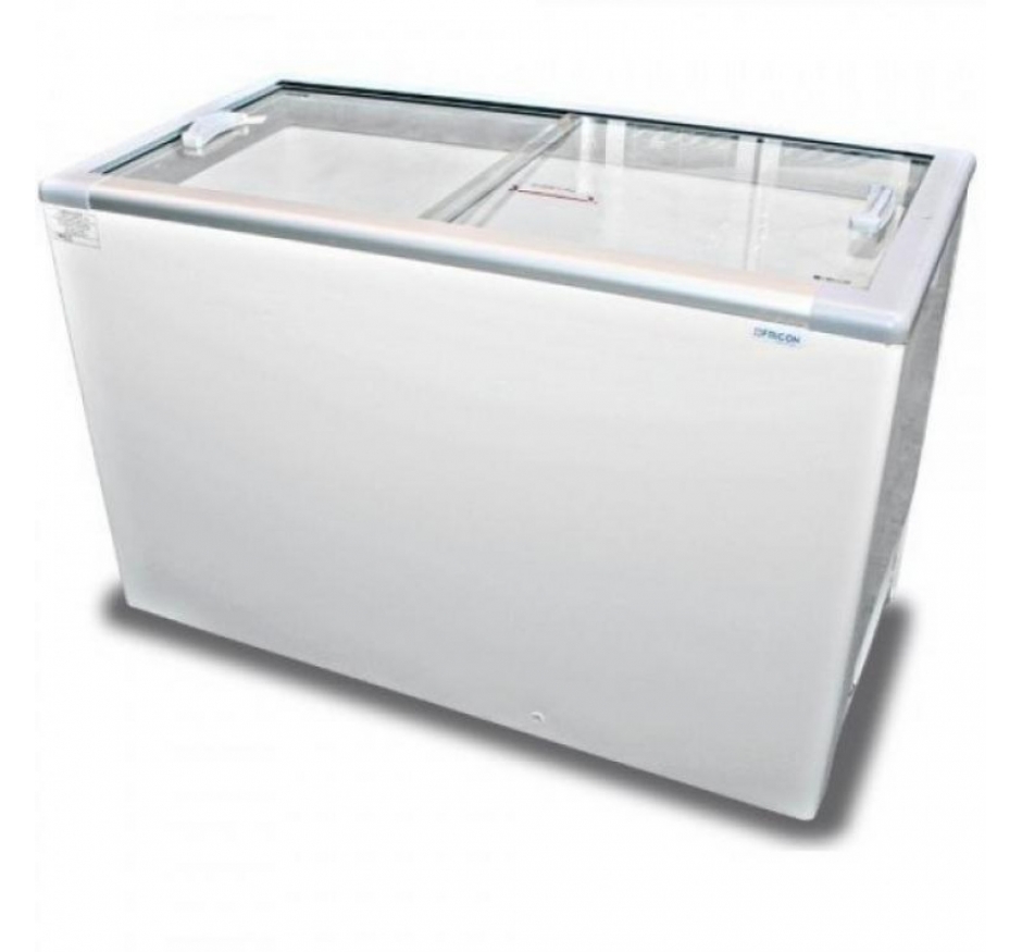 Freezer Horizontal Expositor Fricon  Tampa de Vidro 411L HCEB 411 V - 127V