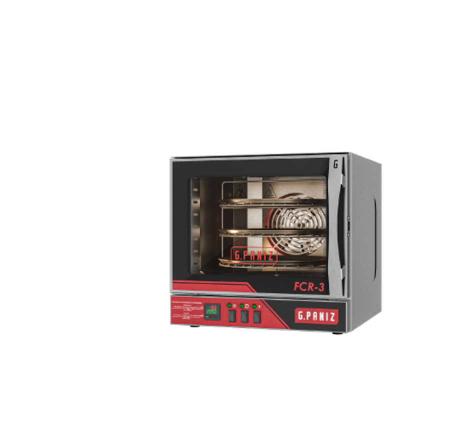 Forno Elétrico Convector Rotativo Total Inox Com 3 Assadeiras G.Paniz FCR-3 220v