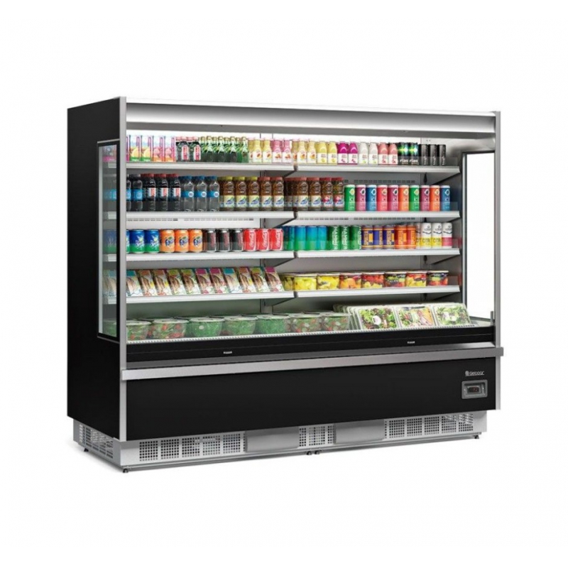 Refrigerador/Expositor Vertical Aberto 2,40M Gelopar GSTO-2400 PR 220v