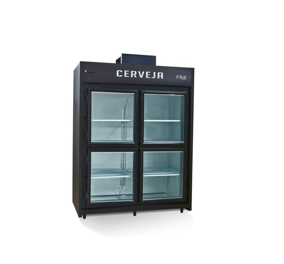 Minicâmara Cervejeira 30 Caixas 4 Portas De Vidro Polar MCB150PV 220v