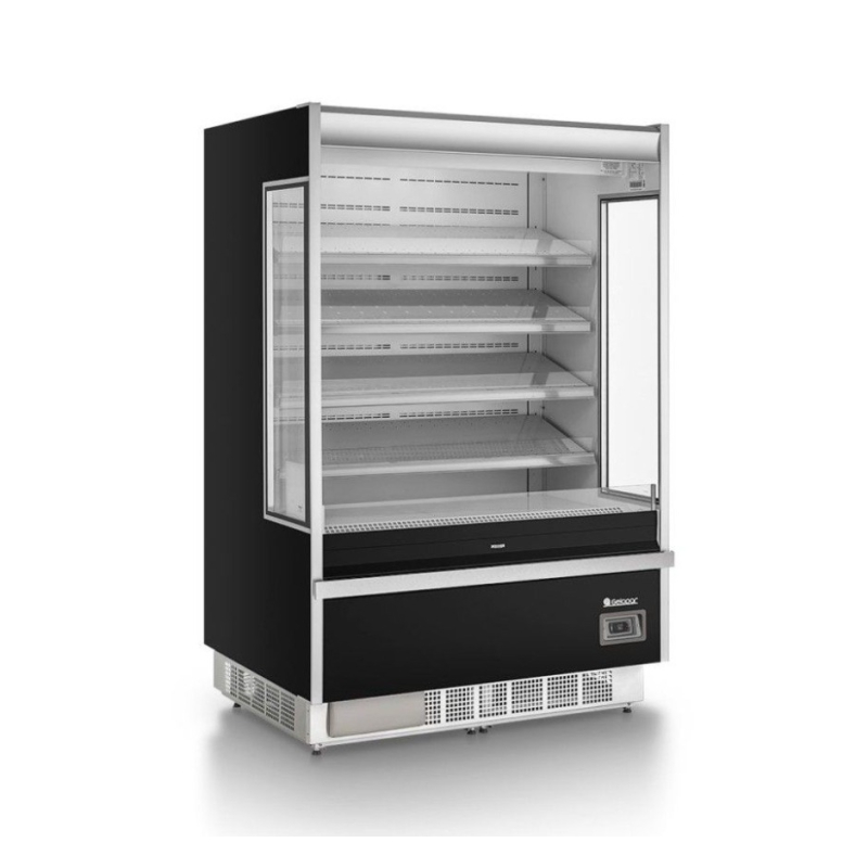 Refrigerador/Expositor Vertical Aberto 1,30M Gelopar GSTO-1300 PR 220v