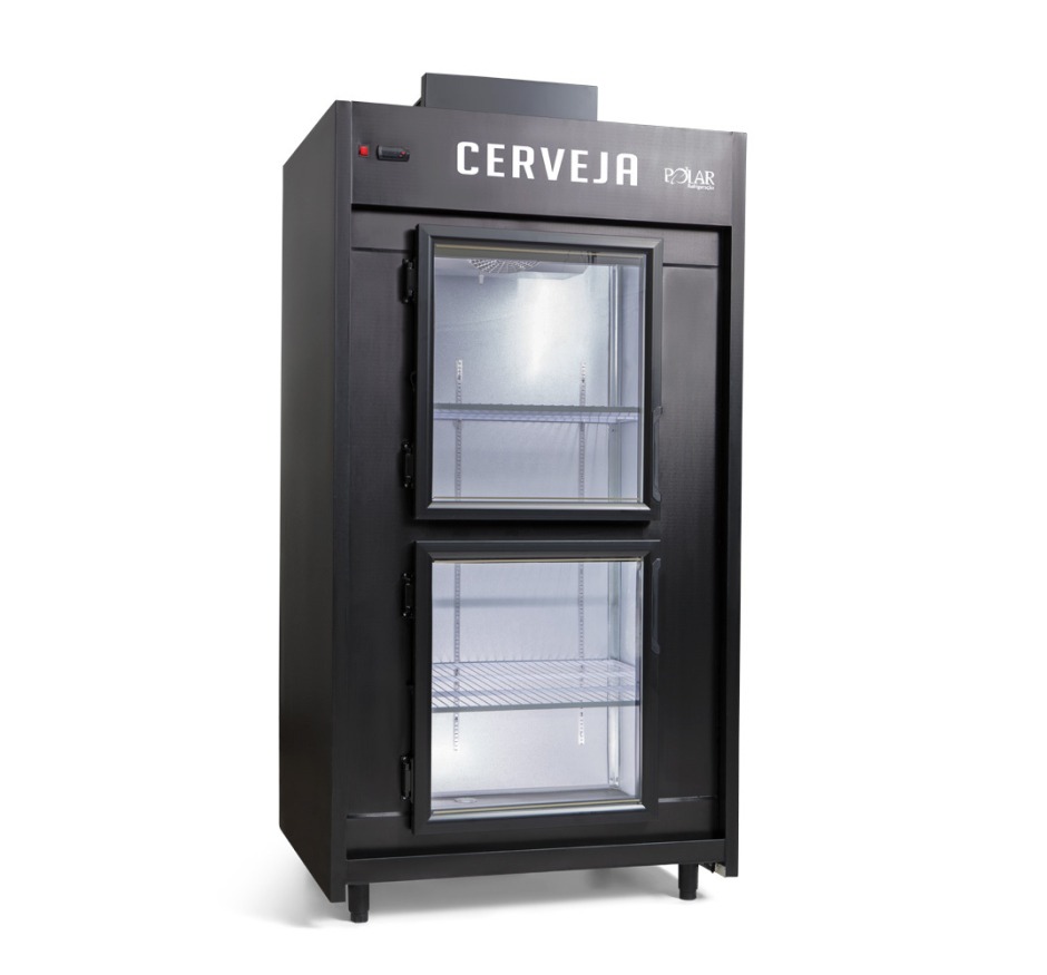 Minicâmara Cervejeira 20 Caixas 2 Portas De Vidro Polar MCB110PV 220v