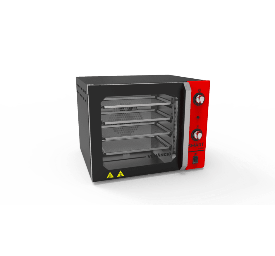 Forno Convector Smart Basic Elétrico Venâncio 4 Esteiras Vermelho FCSB4E 220v