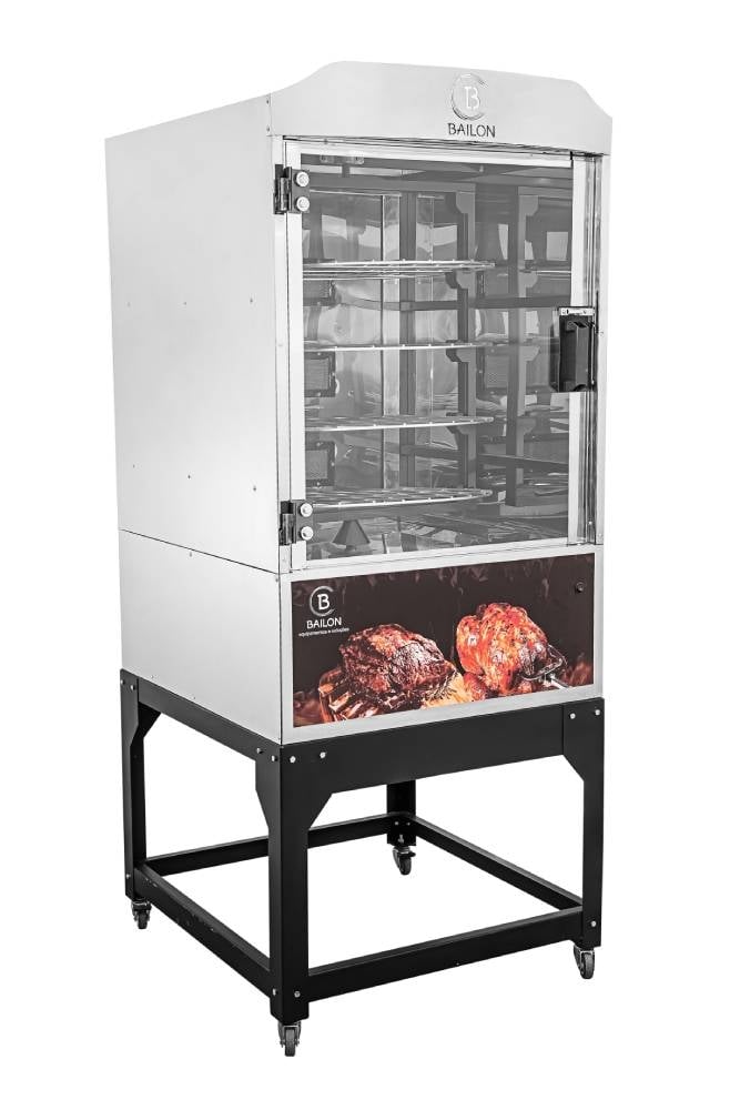 Assador de Frango e Carnes a Gás Bailon Grill Giratório 360° 70Kg 220033 220v