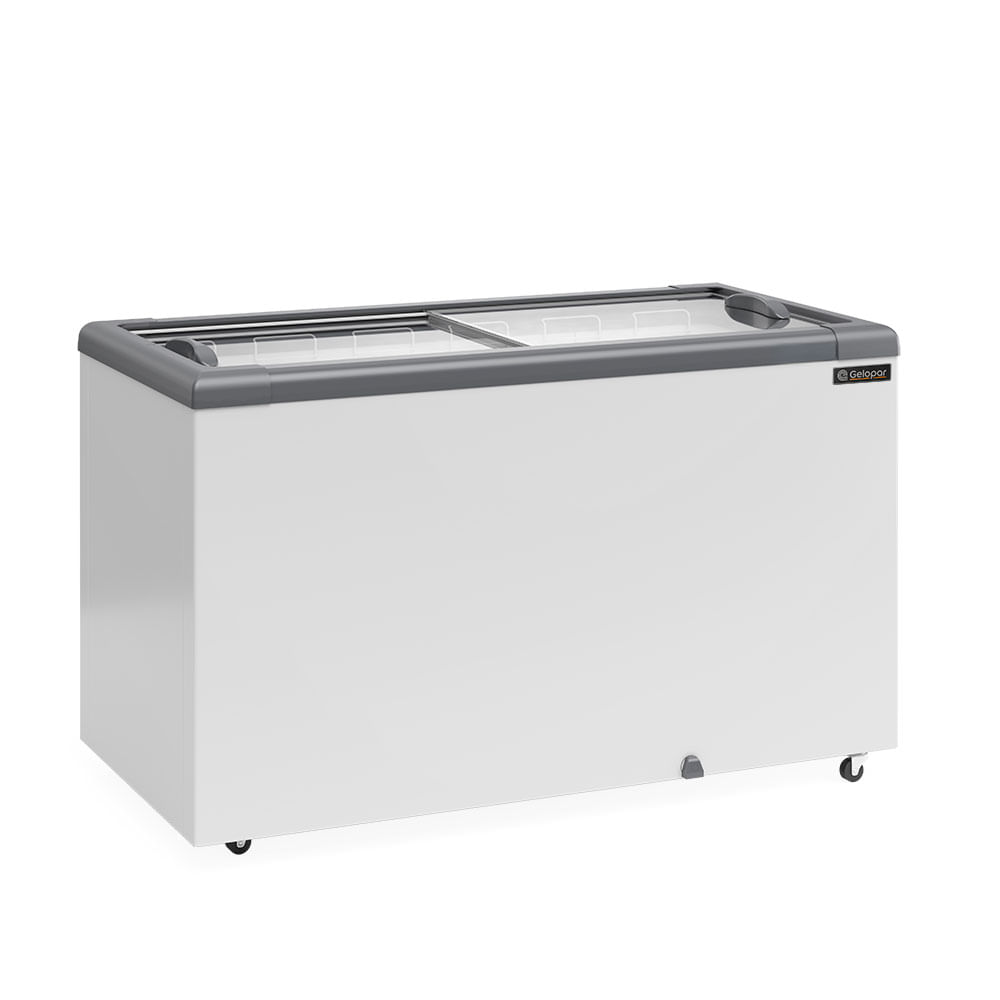 Freezer Horizontal Gelopar Tampa de Vidro 395L GHD-400 CZ 220v