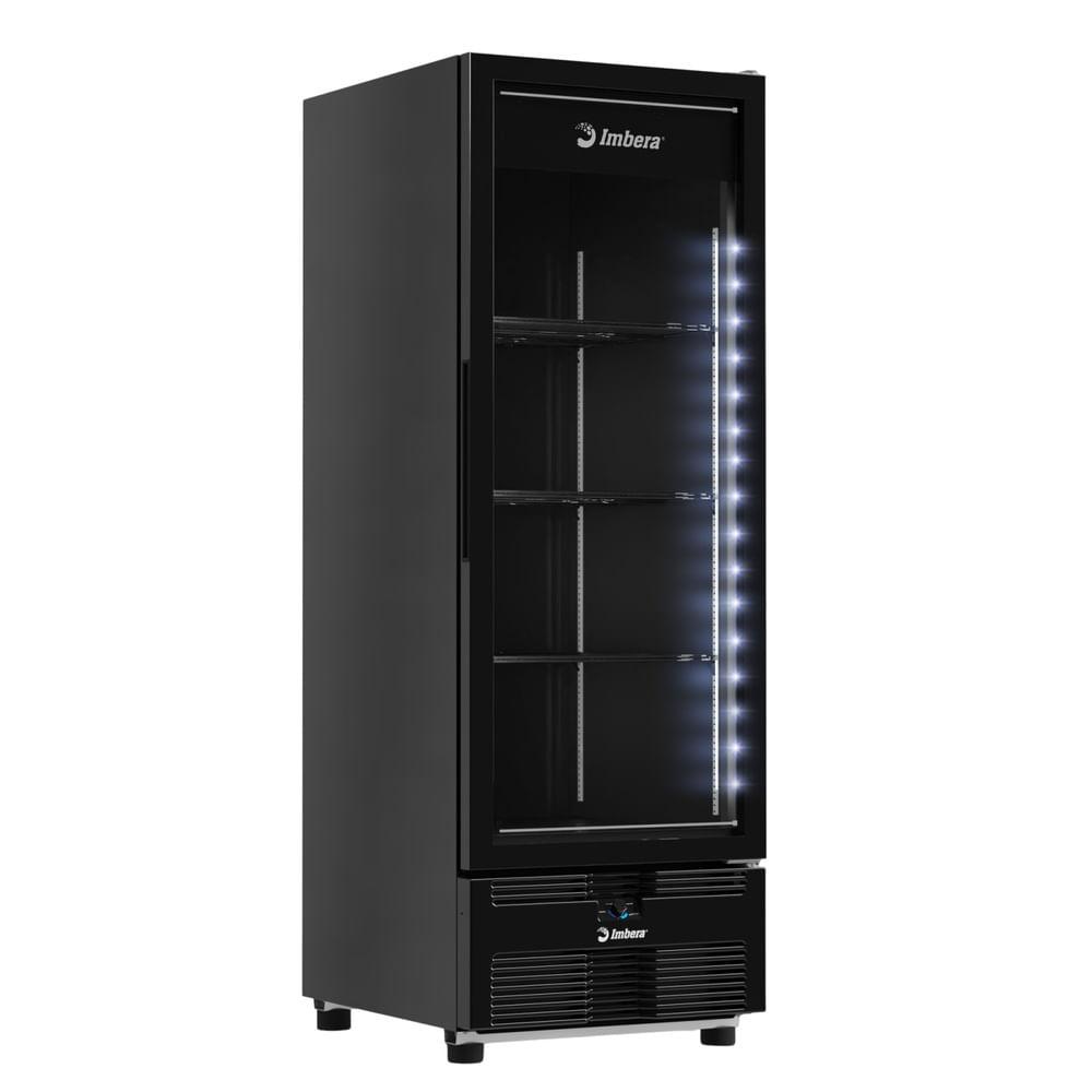 Freezer Vertical Imbera Tripla Ação 597 Litros Porta de Vidro Full Black EVZ21 MAX 220V