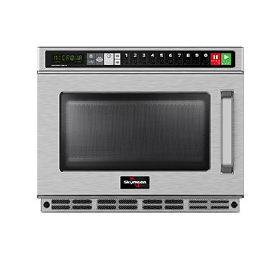 Forno Micro-Ondas Comercial HEATRON 17L Total Inox 1.800W Duplo Magnetron MW1800D Skymsen 220v