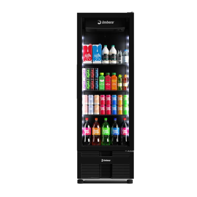 Refrigerador Expositor Vertical Imbera 569 Litros FULL BLACK VRS19 Bivolt Inverter