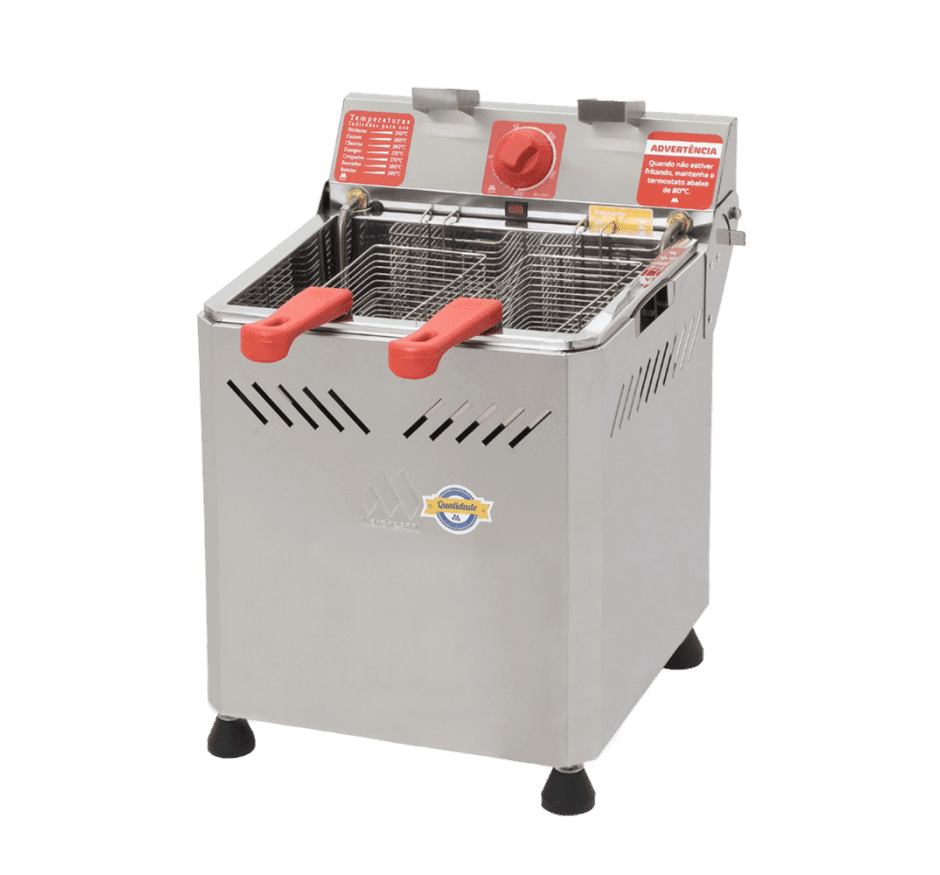 Fritadeira Elétrica de Mesa Água e Óleo 25L 1 Cuba Inox 5000W Marchesoni FT.2.252 220v