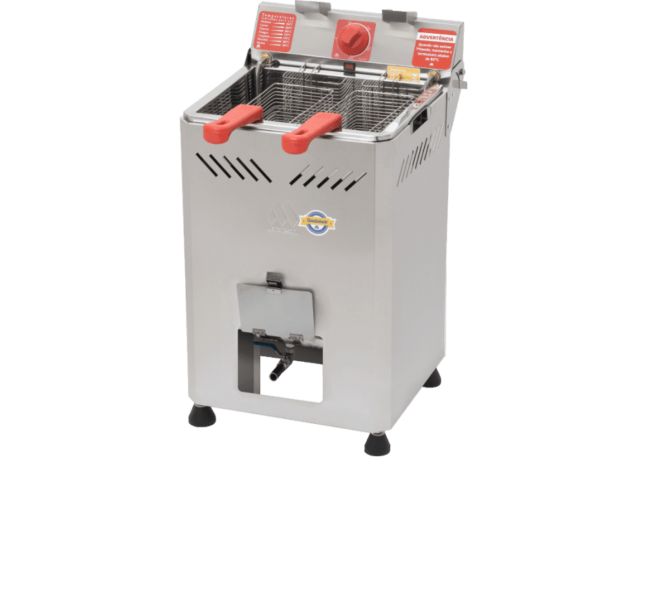 Fritadeira Elétrica De Mesa Zona Fria 18L 1 Cuba Inox 5000W Marchesoni FT.3.182 220v