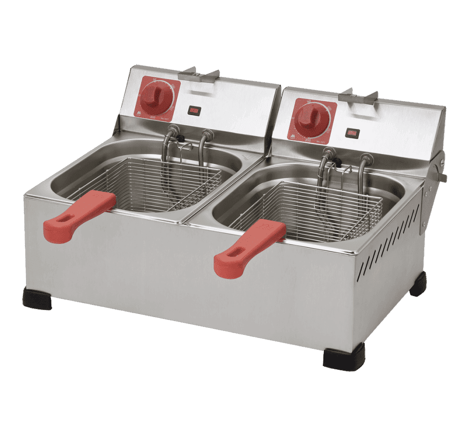 Fritadeira Elétrica 6L 2 Cubas Inox 3000W Marchesoni FT.1.622.ST 220v
