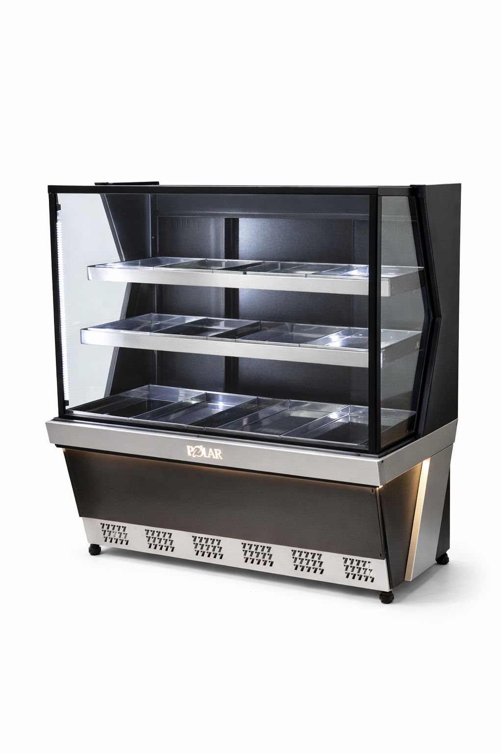 Vitrine Estufa Polar 1,50M Preto Linha 7 L7VE-1502 220v