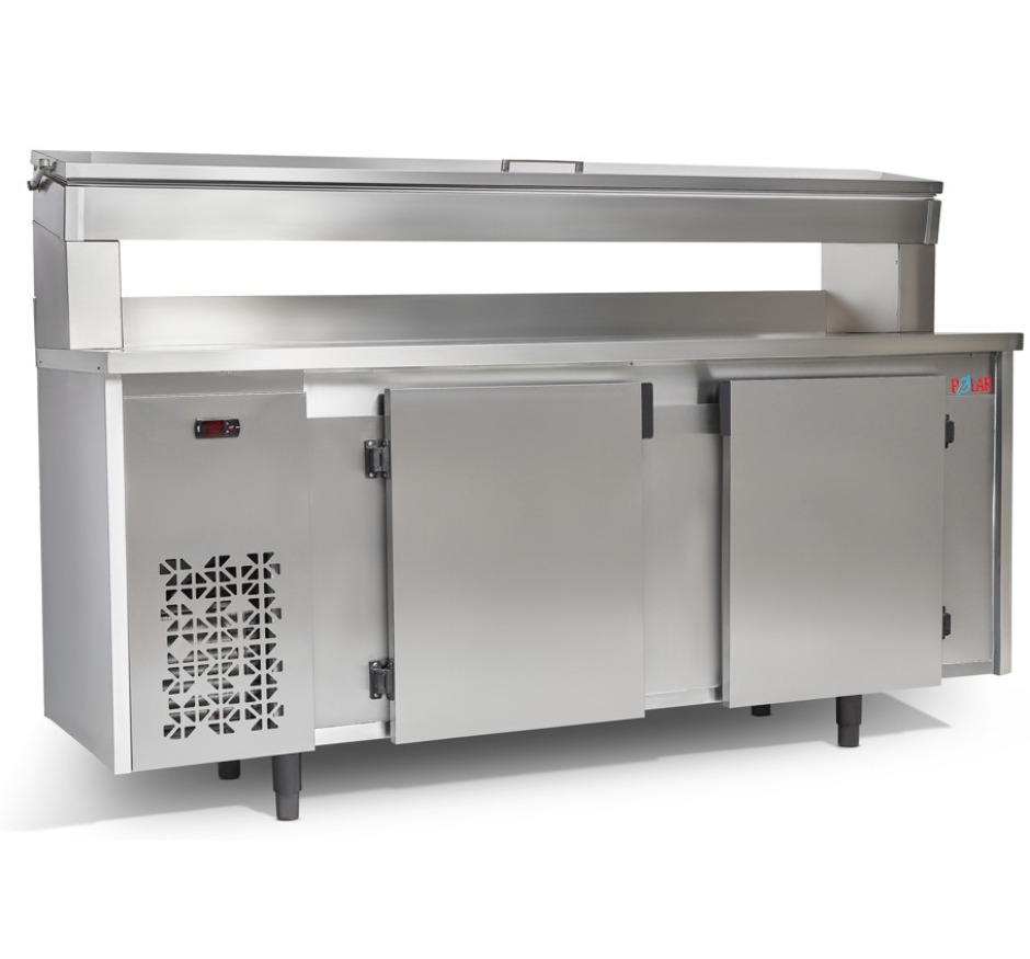Balcão de Encosto com Condimentador Inox Polar BFEIPC-200 220v
