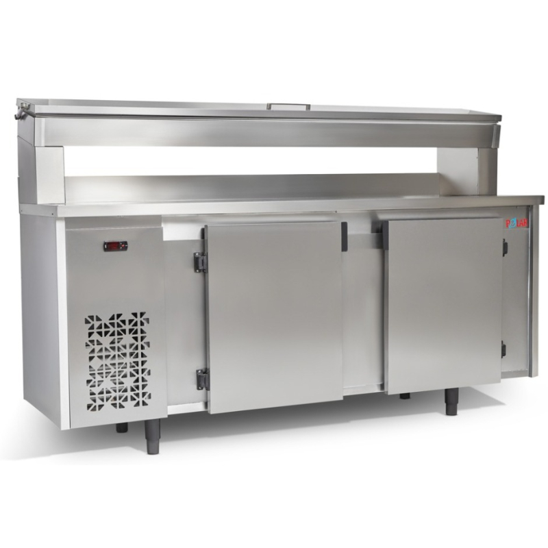 Balcão de Encosto com Condimentador Inox Polar BFEIPC-200 220v