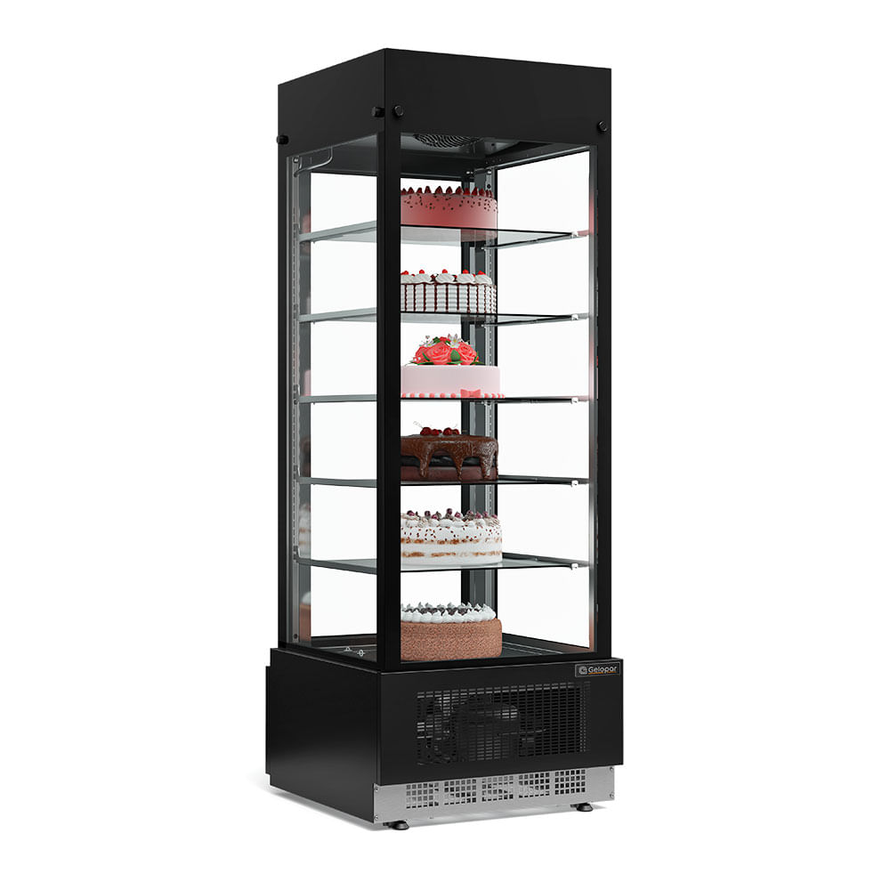 Vitrine Refrigerada Fixa Gelopar Para Carnes e Bolos GEVF-075 PR-220v