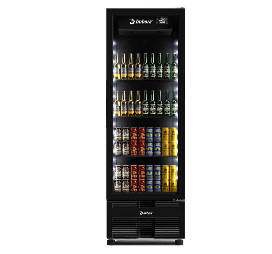 Cervejeira Imbera 569 Litros Porta de Vidro FULL BLACK CCV355 220v