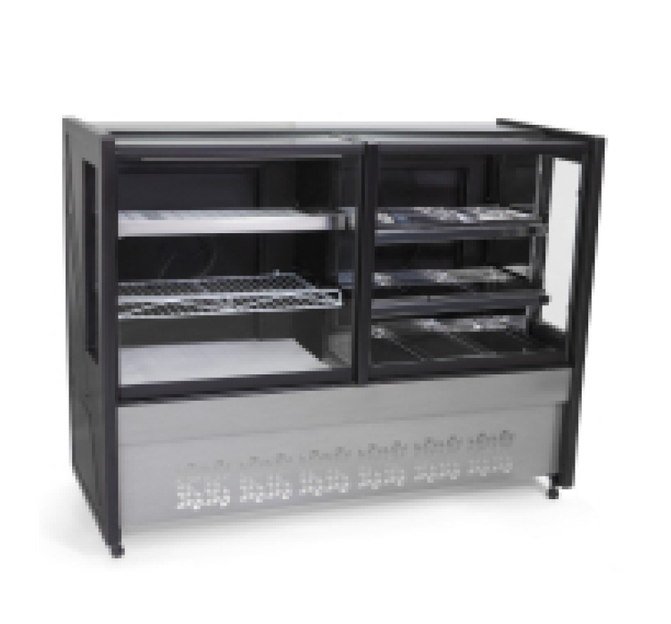Balcão Estufa e Refrigerado Polar 1,5M Preto Platinum PVEBR 127v