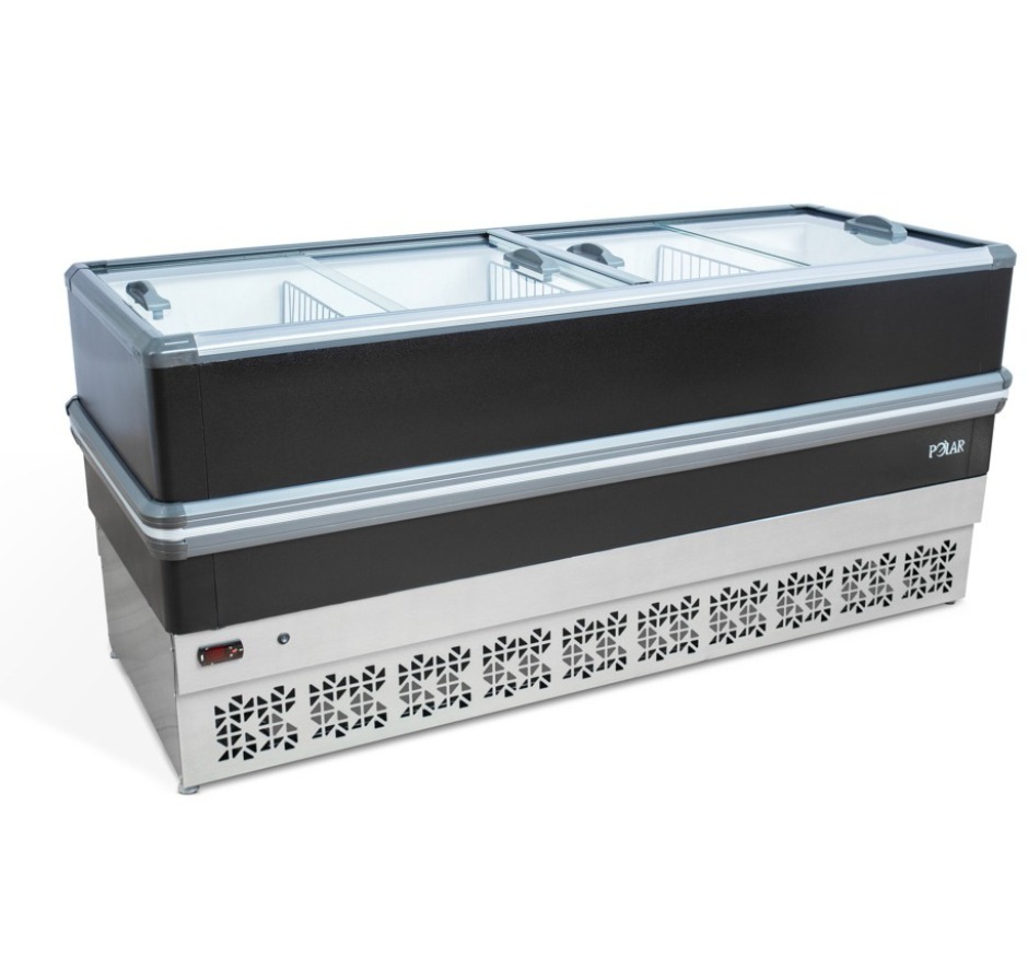Ilha de Congelados Polar Dupla Ação Vidro Reto 2M LIGHT EICL 220V
