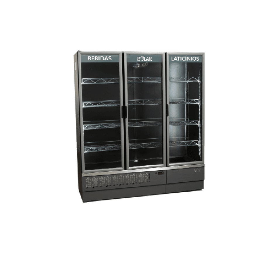 Expositor Vertical Refrigerador  Polar 3 Portas EVP170 220V