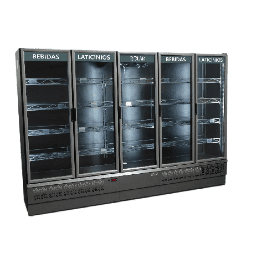 Expositor Vertical Refrigerador Polar 5 Portas EVP285 220V
