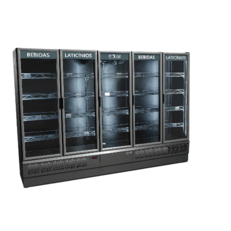 Expositor Vertical Refrigerador Polar 5 Portas EVP285 220V