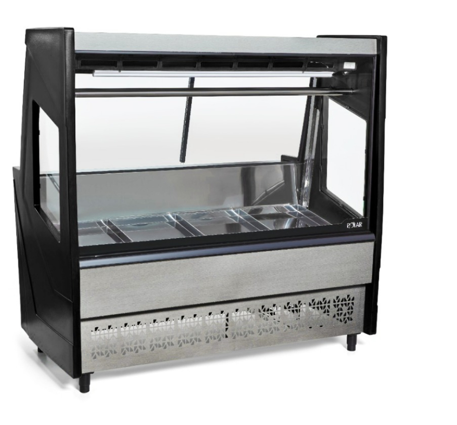 Balcão de Açougue Luxo 1,5M Polar Preto PECR 150 220V