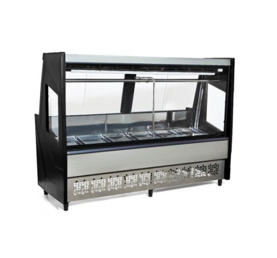 Balcão de Açougue Luxo 2M Polar Preto PECR 200 220v