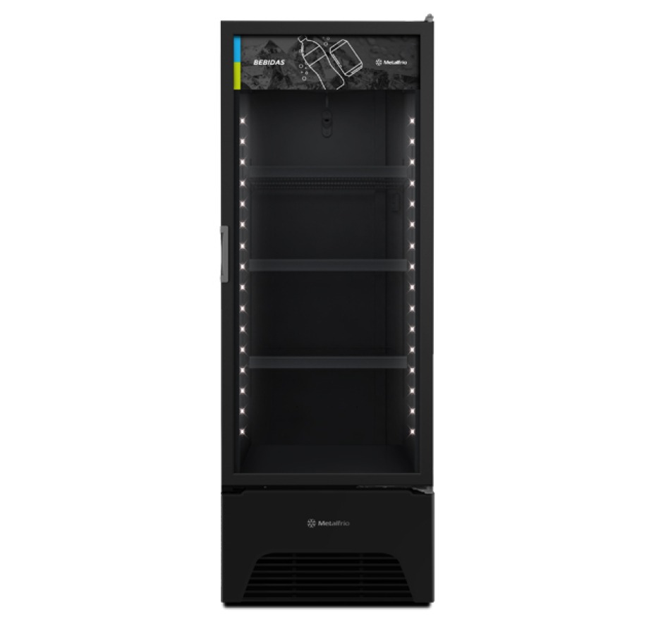 Refrigerador Expositor Vertical Metalfrio 403 Litros All Black VB40AH 127v