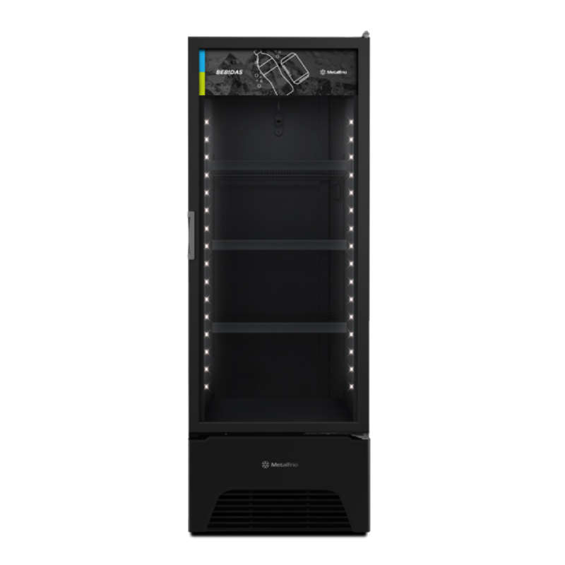 Refrigerador Expositor Vertical Metalfrio 403 Litros All Black VB40AH 127v
