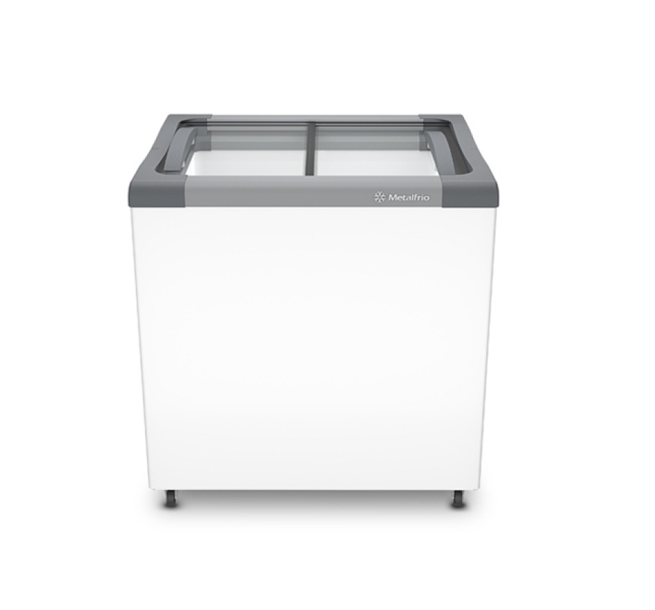 Freezer Horizontal 185 Litros tampa de vidro Metalfrio Supra Branco NF20SB 220V
