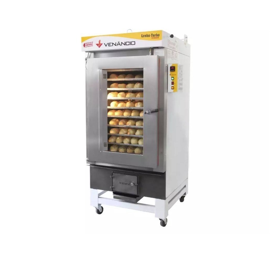 Forno Ciclone Lenha Turbo 10 Esteiras FCLT10 Venâncio 220v