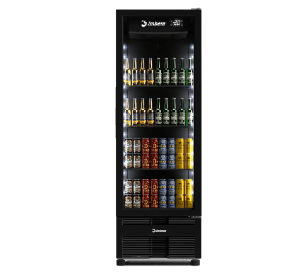 Cervejeira Imbera 454 Litros Porta De Vidro FULL BLACK CCV315 127V