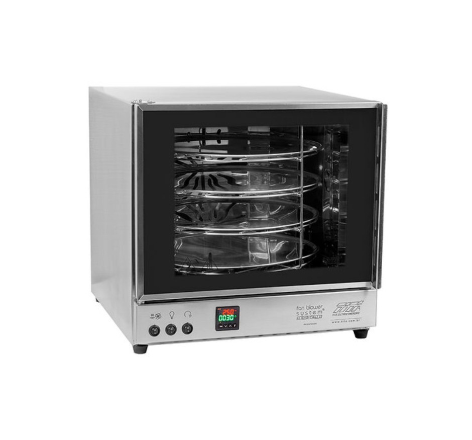 Forno Giratório Elétrico Digital Titã 4 bandejas FGE-4B 220V