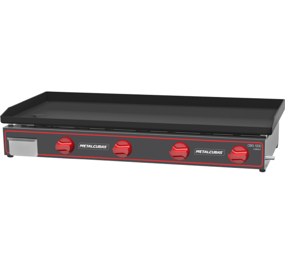 Chapa Bifeteira A Gás 120cm CBG 1200 C Compact Metalcubas