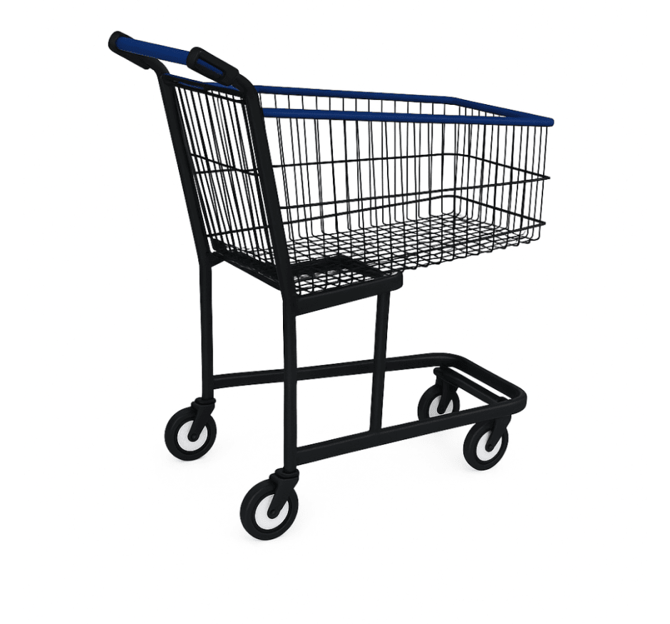 Carrinho de Supermercado 90 LT Pintado Gold Line Minascar
