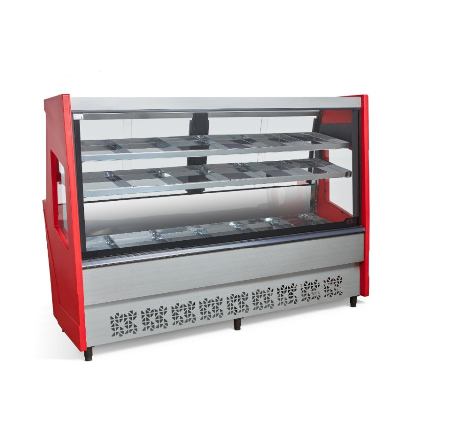 Balcão de Açougue Avícola Luxo 2M Polar Vermelho PECRAV 220v