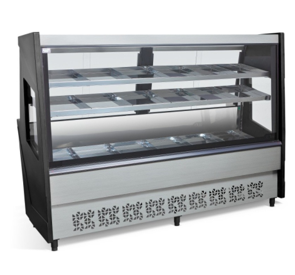 Balcão de Açougue Avícola Luxo 2M Polar Preto PECRAV 127v