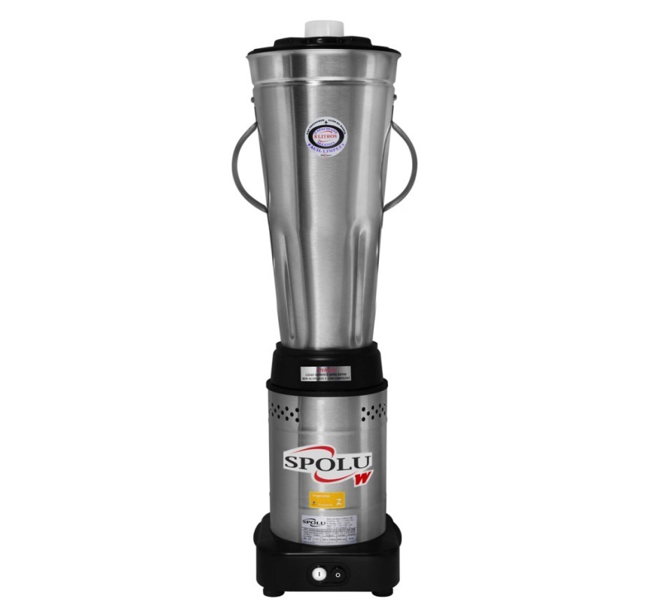 Liquidificador Industrial Baixa Rotação Spolu Inox 6 Litros Bivolt SPL-050W