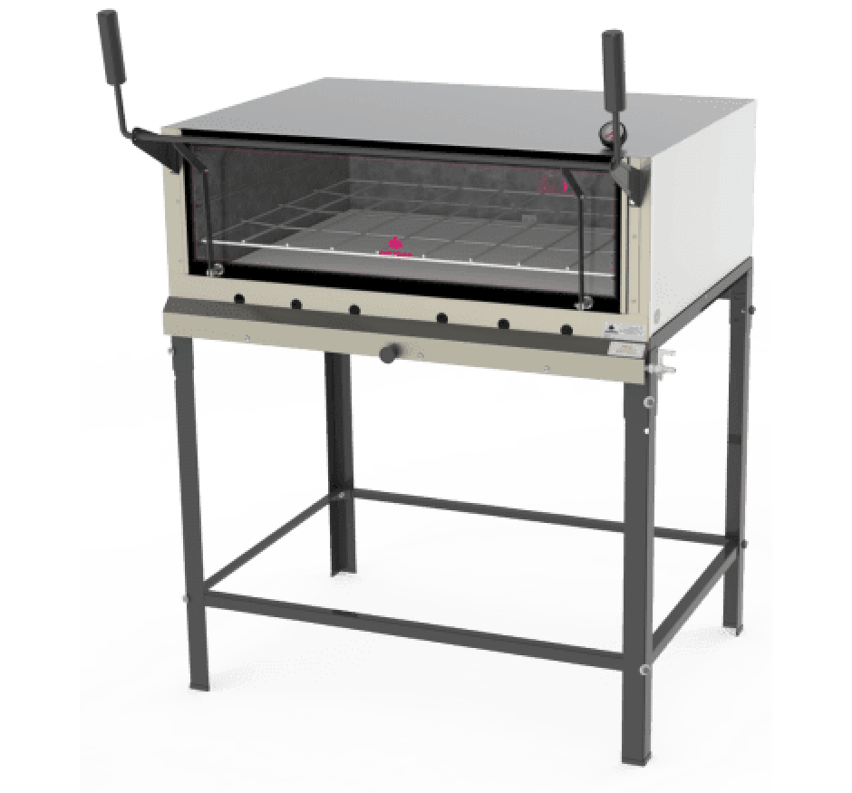 Forno Refratário Inox com pedra avulsa a Gás 90x90 Progás PRP-900 G2 S/KG