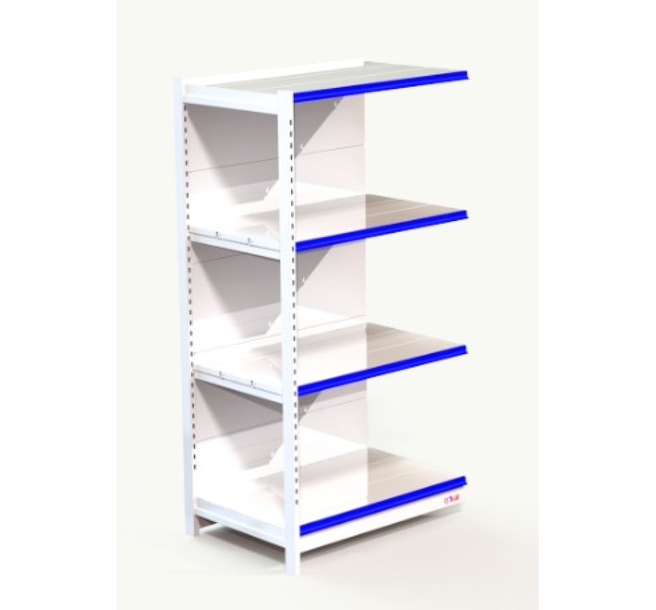 Rack Continuação Parede Polar 1,96m Branco 60.60 RKG-196 60/60 B3