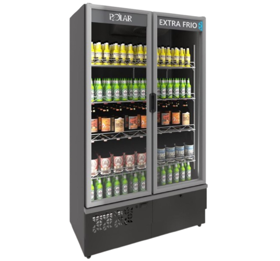 Expositor Vertical Refrigerado Polar 2 Portas Extra Frio EVPEF115 220V