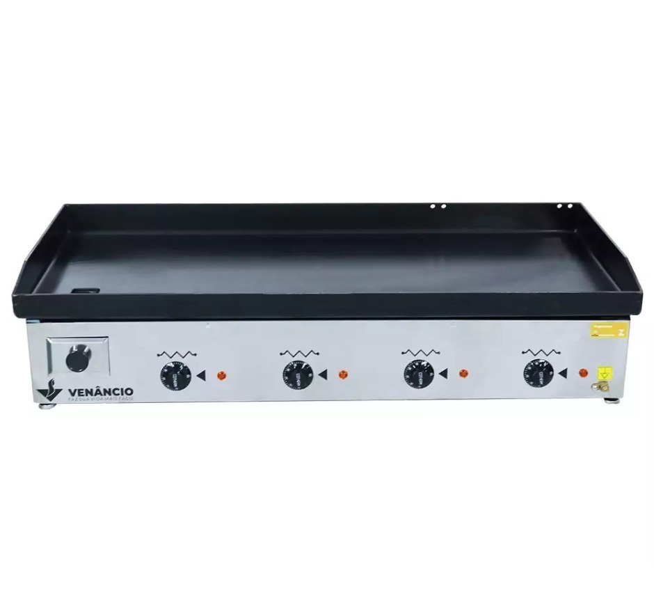 Chapa Bifeteira Elétrica 100cm Venâncio Deguste Luxo 4,76mm de Espessura CE100 220V