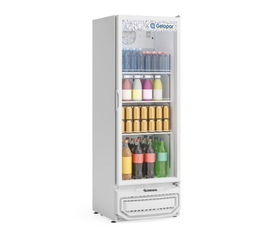 Refrigerador Expositor Vertical 410 Litros Gelopar Linha Turmalina GPTU-40 EL/BR/220v
