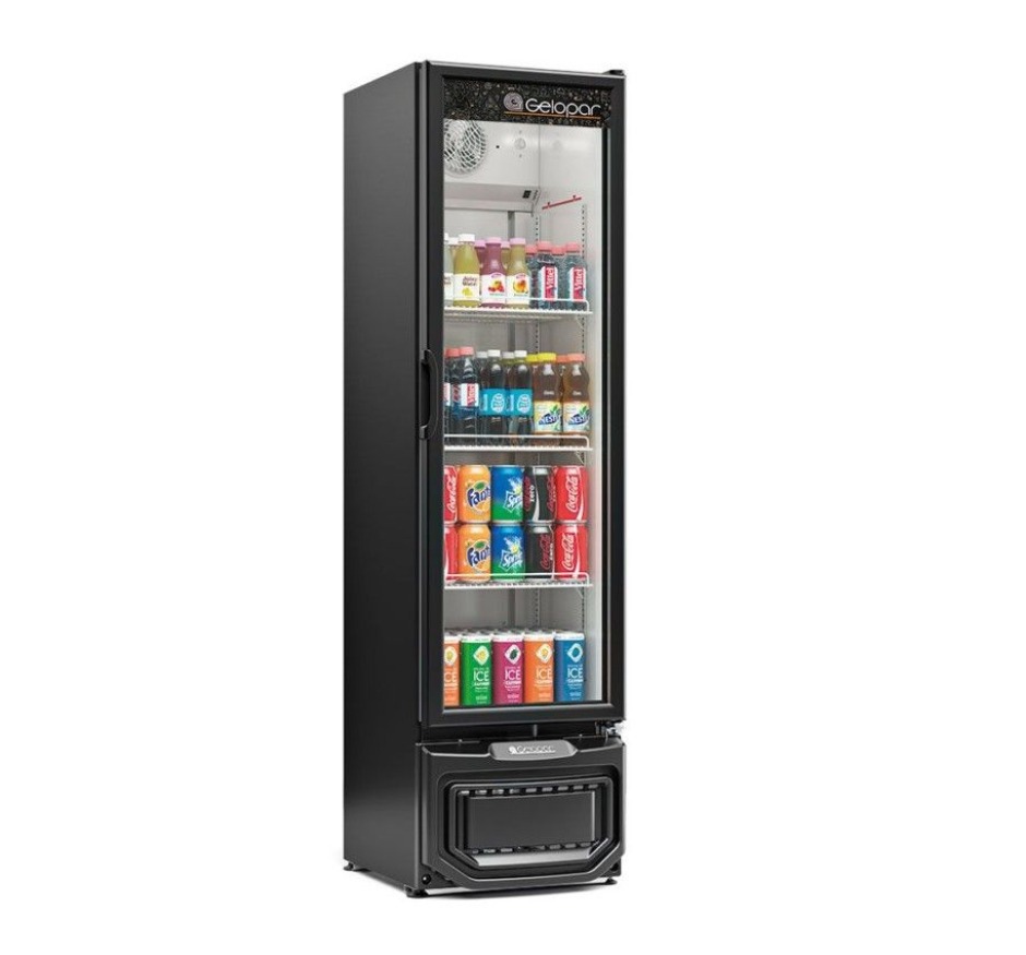 Refrigerador Expositor Vertical 228 Litros Gelopar Linha Turmalina GPTU-230 EL/PR/127v