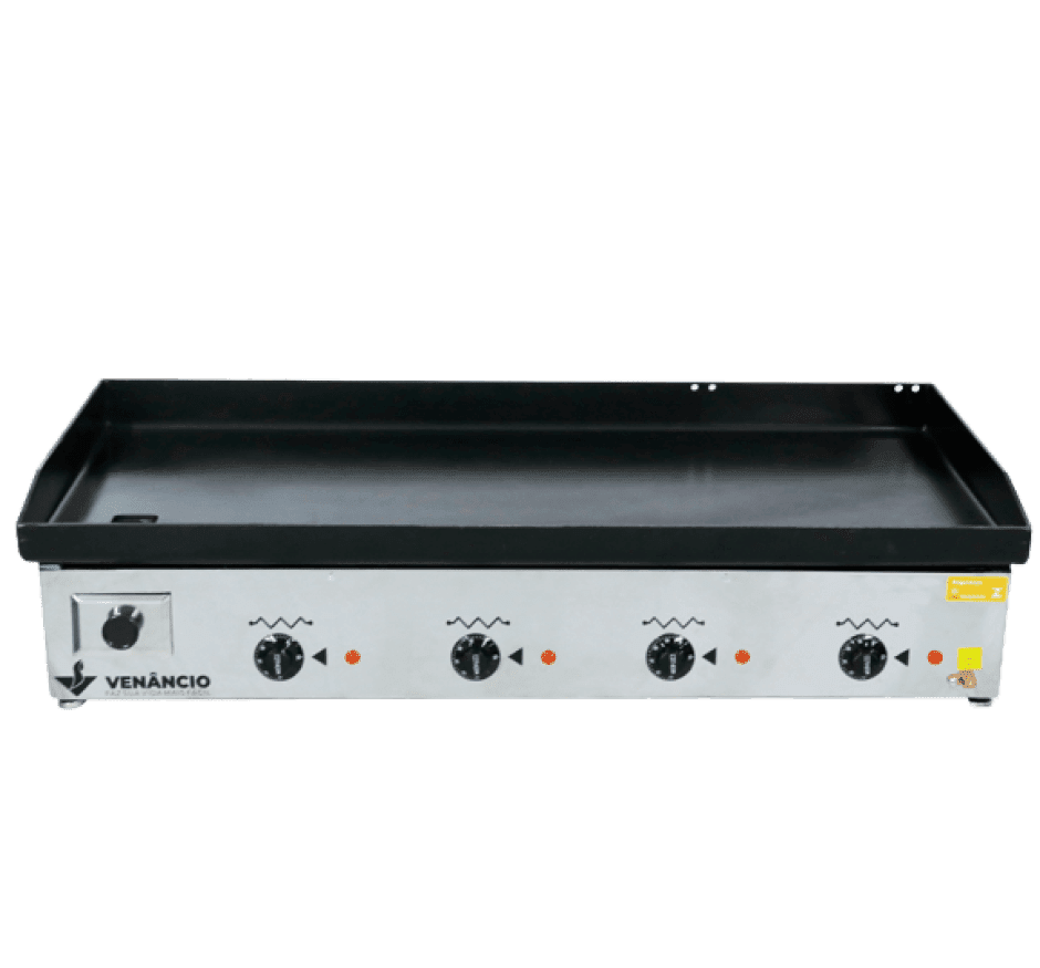 Chapa Elétrica 100cm Inox Venâncio 6,35mm de Espessura CE100 220v