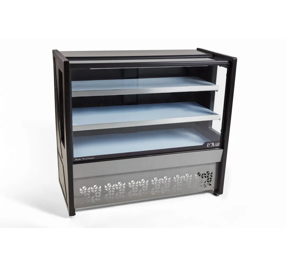 Vitrine Natural Polar 1,75M Preto Platinum PVNP