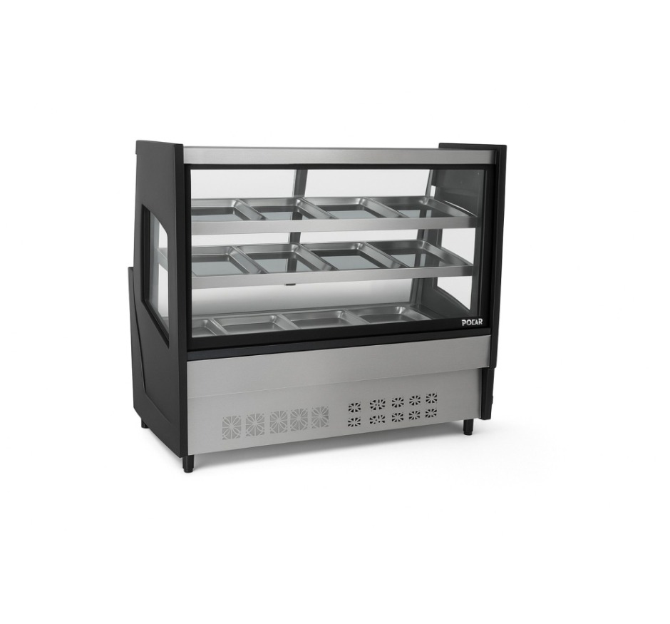 Balcão de Açougue Avícola Luxo 1,5M Polar Preto PECRAV 220v